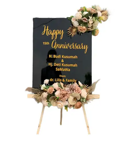 Papan Bunga Akrilik Purwasana